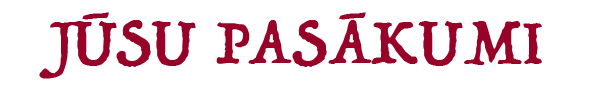 Jūsu pasākumi Pūces dziednīcā